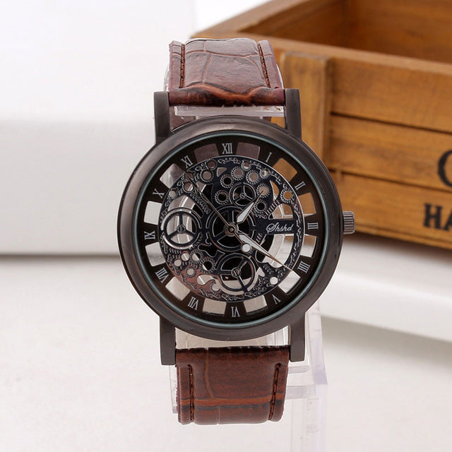 Fashion Business Skeleton Watch | Dress Quartz Wristwatch - Xvogue