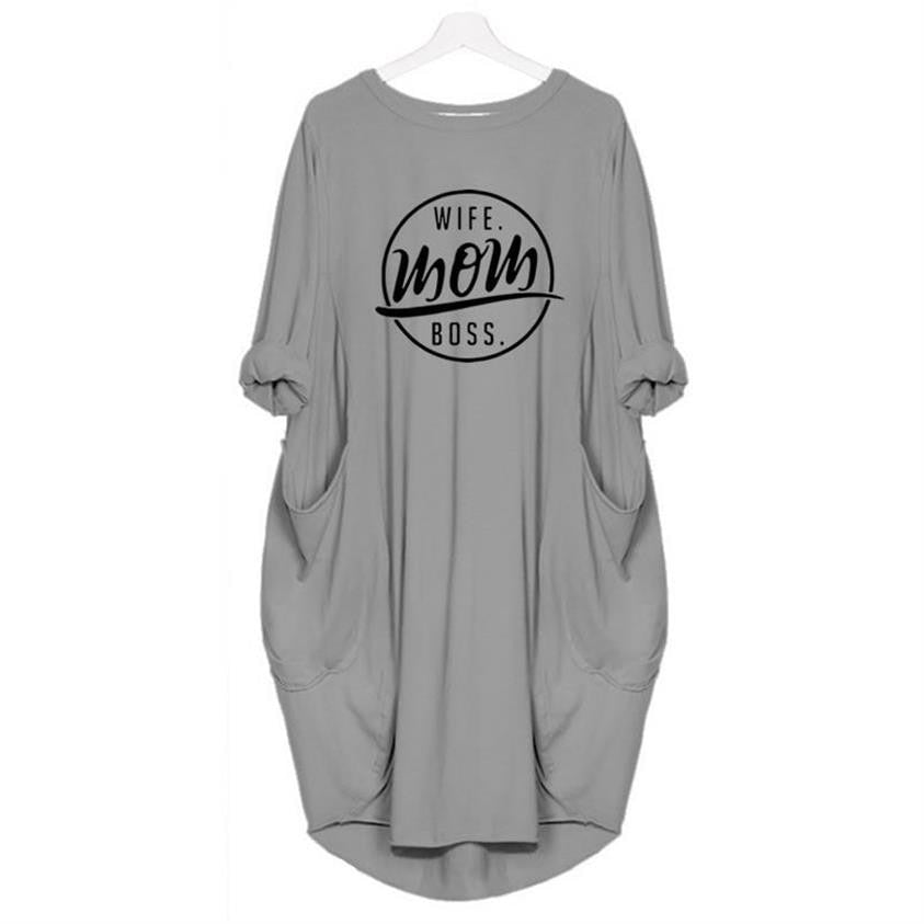 2019 Fashion T-Shirt for Women | WIFE MOM BOSS Print T-shirt | Plus Size Tees Women Off The Shoulder - Xvogue