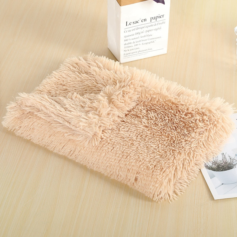 Fluffy Plush Dog & Cats Blanket | Pet Sleeping Mat Cushion Mattress Extra Soft Warm | Blankets for Small Medium Large Dogs & Cats - Xvogue