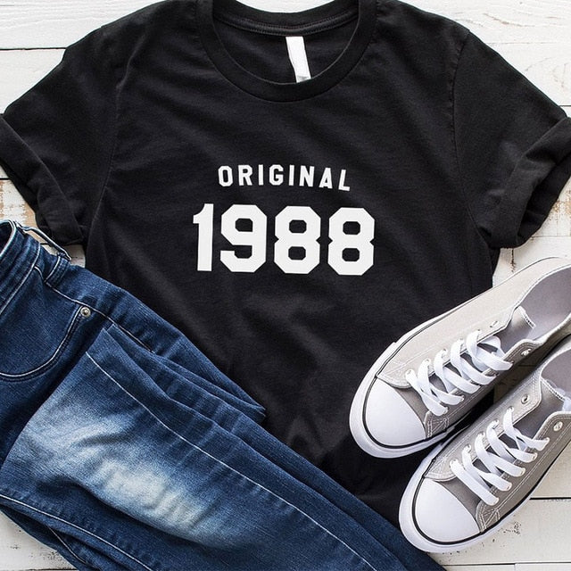 36th Birthday Summer Fashion T-shirt | Gifts for Her | 1988 Birthday Shirt T-shirts - Xvogue