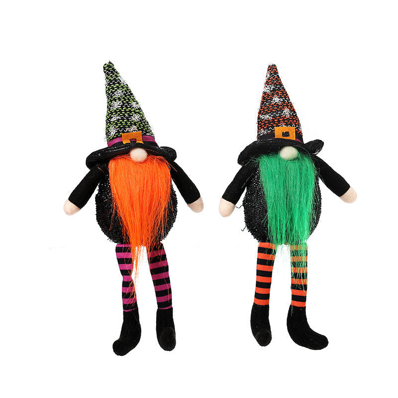 New product decorations long legs faceless old man doll lighting ball Rudolph doll decoration - Xvogue