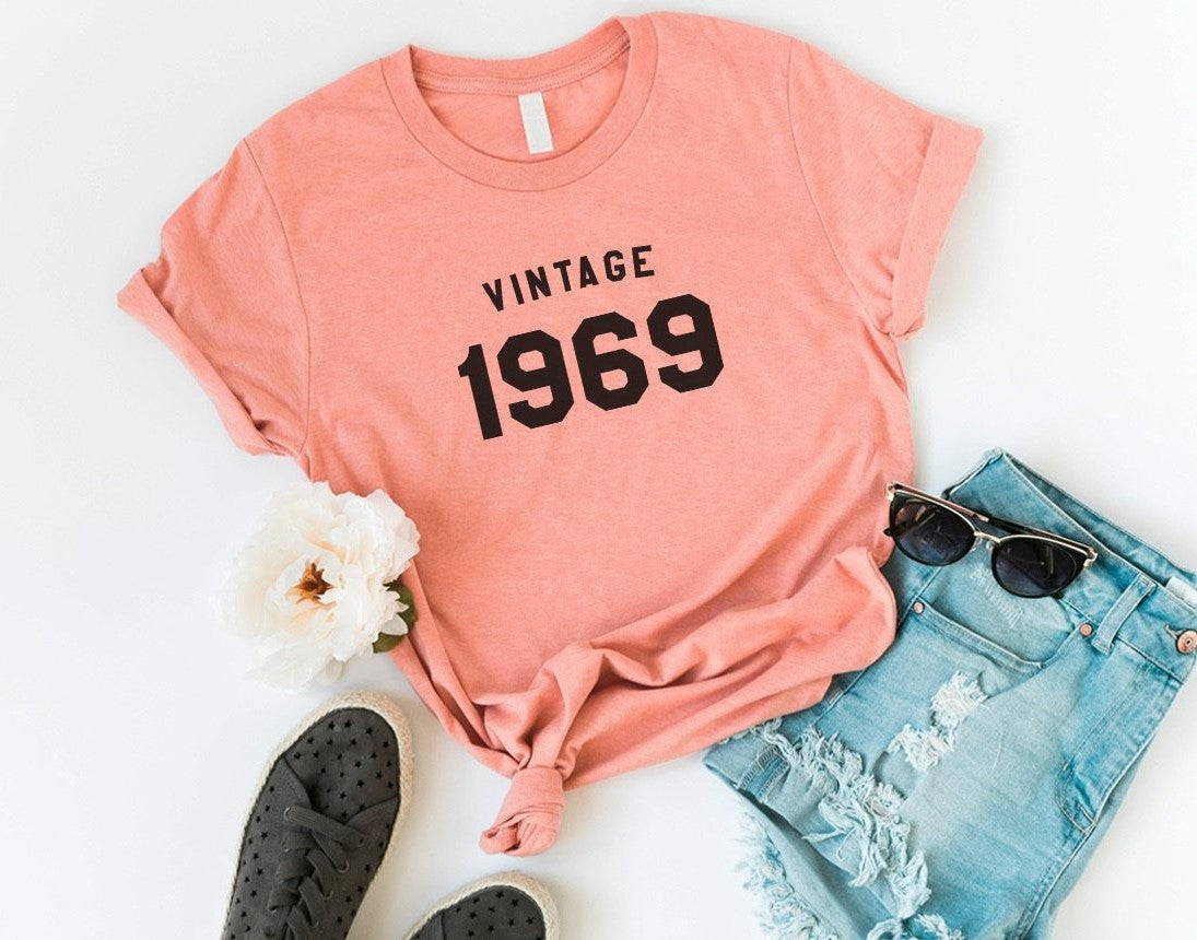 Vintage 1969 Birthday T-Shirt | 55th Birthday Party T-Shirt - Xvogue