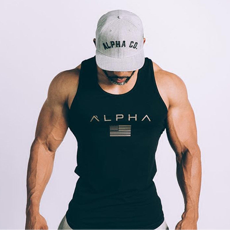 Vest bodybuilding clothing and fitness men undershirt tank tops tops golds men undershirt - Xvogue