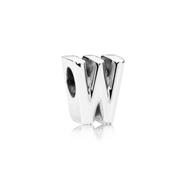 Initial alphabet letter A-Z loose bead Fits Pandora charms silver - Xvogue