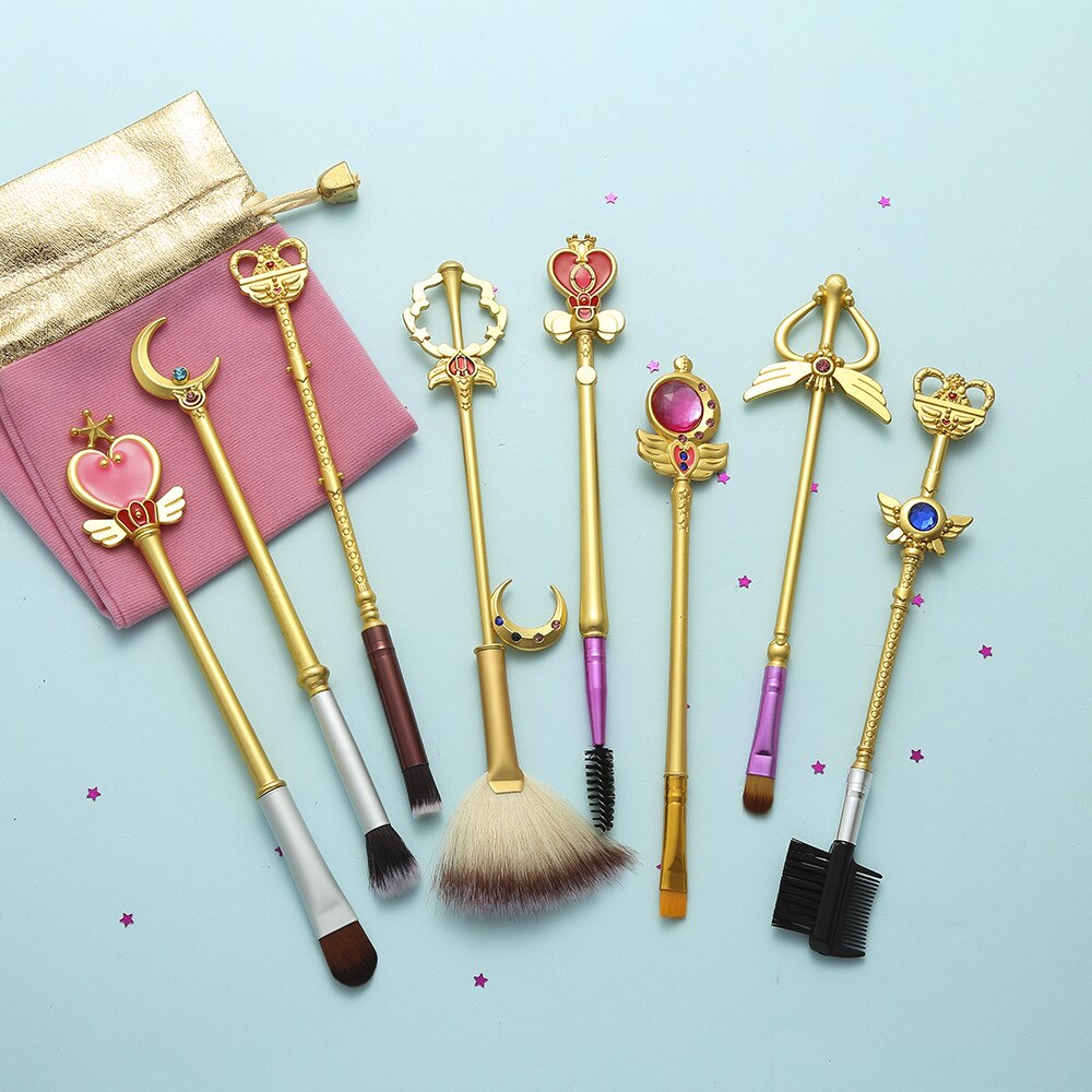 8 Sailor Moon Makeup Brushes | Birthday Holiday Gifts - Xvogue