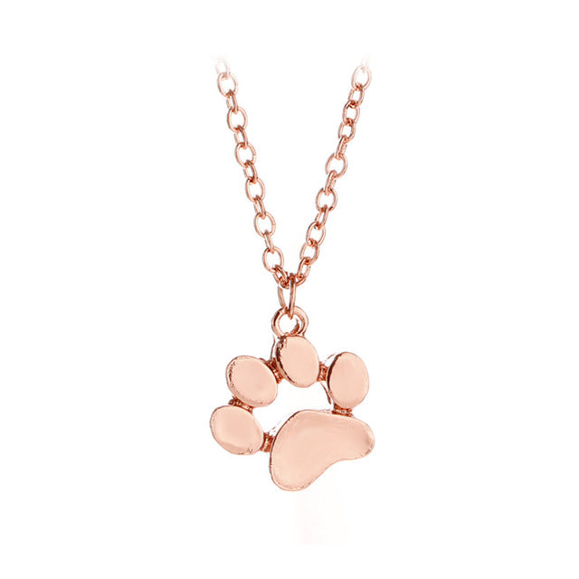 Cat Paw Print Necklace Jewelry - Xvogue