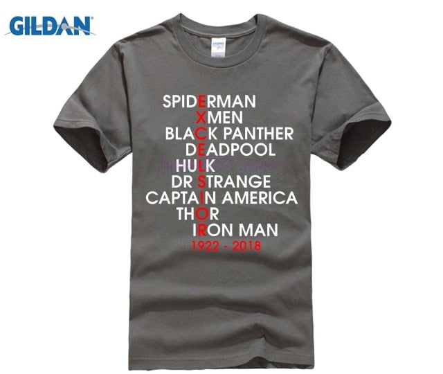 MARVEL STAN LEE Personality Printed Men T-shirt - Xvogue