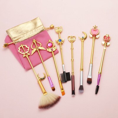 8 Sailor Moon Makeup Brushes | Birthday Holiday Gifts - Xvogue
