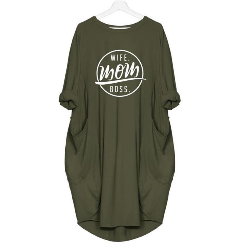 2019 Fashion T-Shirt for Women | WIFE MOM BOSS Print T-shirt | Plus Size Tees Women Off The Shoulder - Xvogue