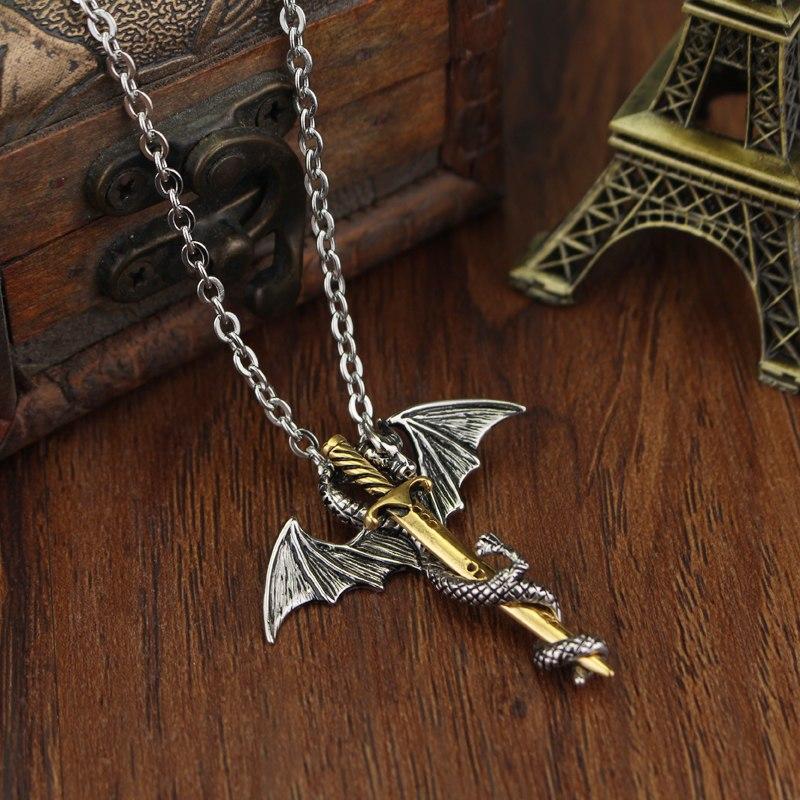 Game of Throne Necklace Flying Dragon With Wings - Xvogue