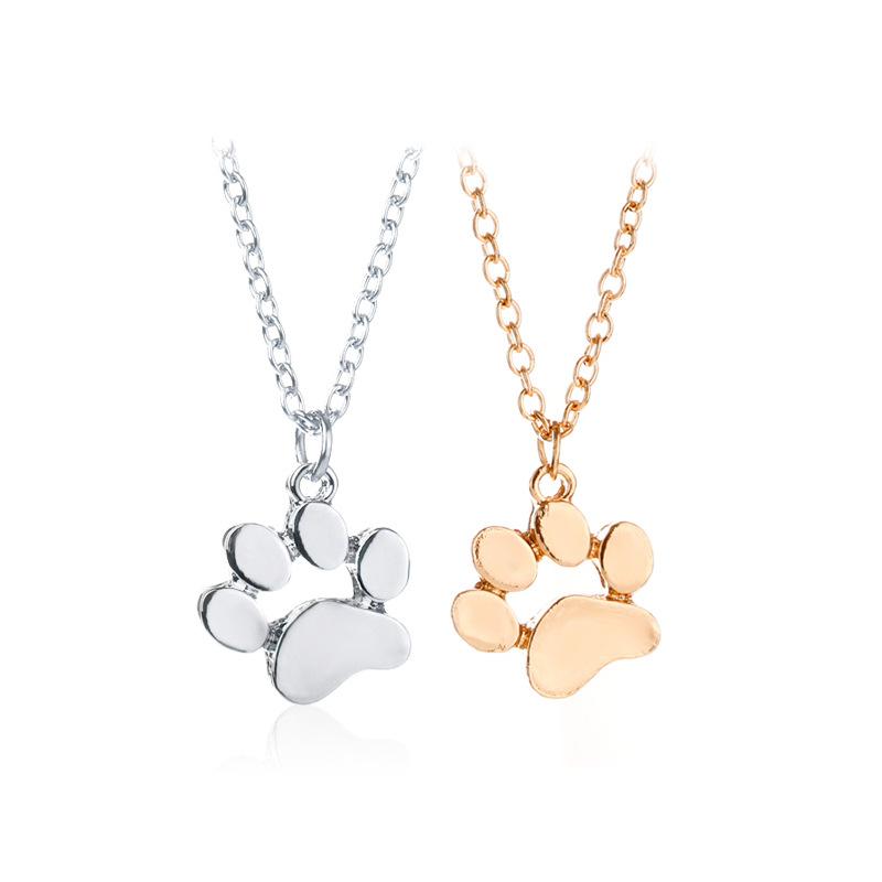 Cat Paw Print Necklace Jewelry - Xvogue