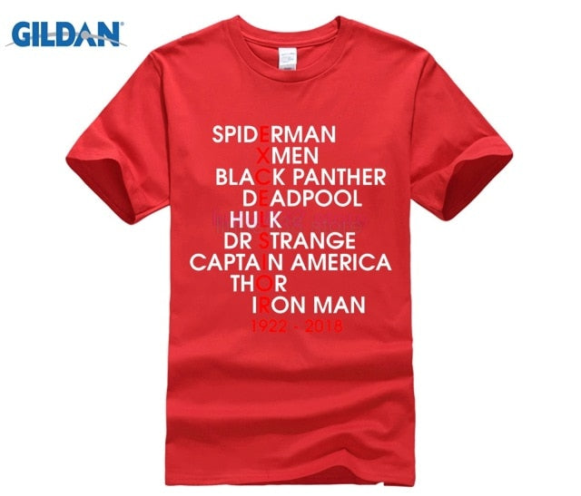 MARVEL STAN LEE Personality Printed Men T-shirt - Xvogue
