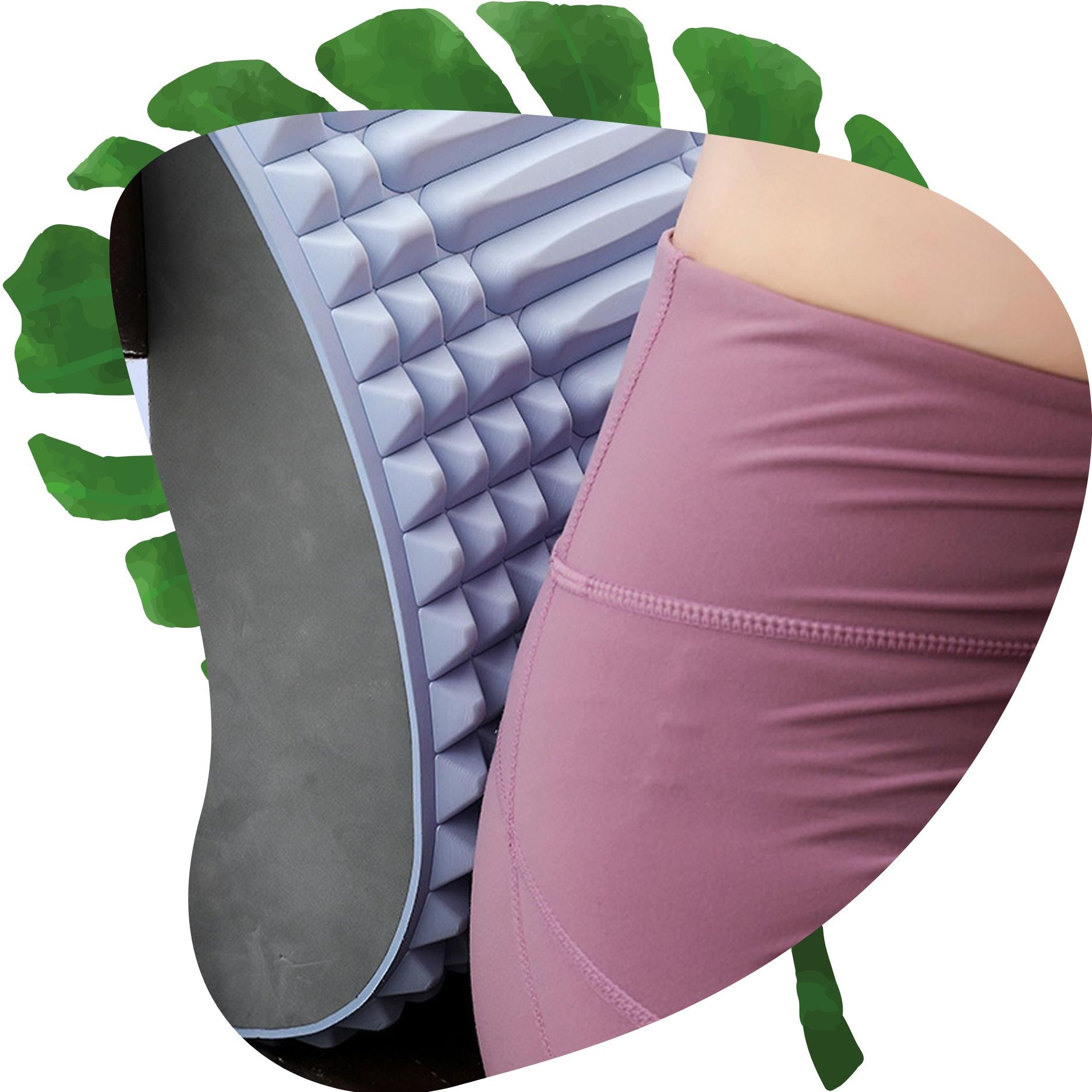 Neck & Back Stretcher - Lower Back Pain Massager Pillow for Lumbar Support and Spine Alignment 2X - Xvogue