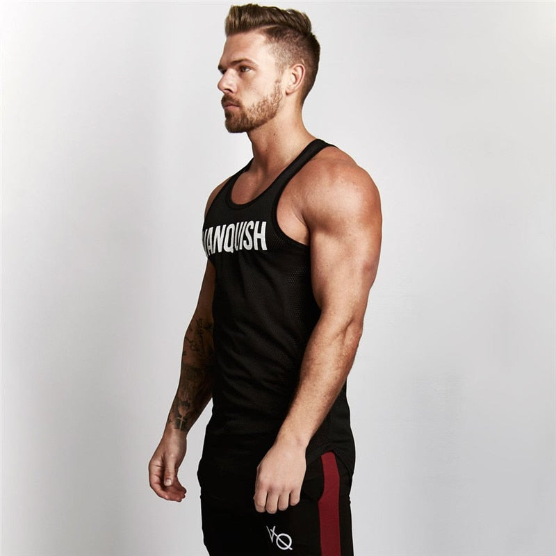 Summer Fitness Men Tank Top Mens Bodybuilding Stringers Tank Tops Singlet Brand Clothing men Sleeveless Shirt - Xvogue