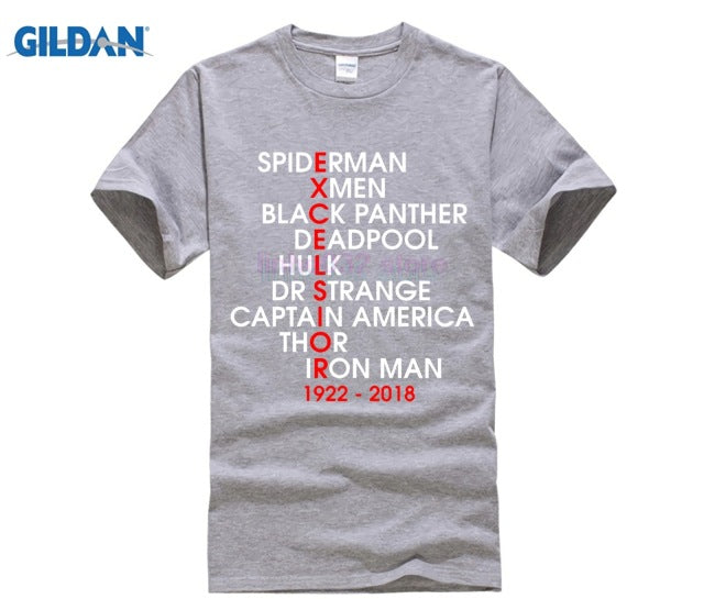 MARVEL STAN LEE Personality Printed Men T-shirt - Xvogue