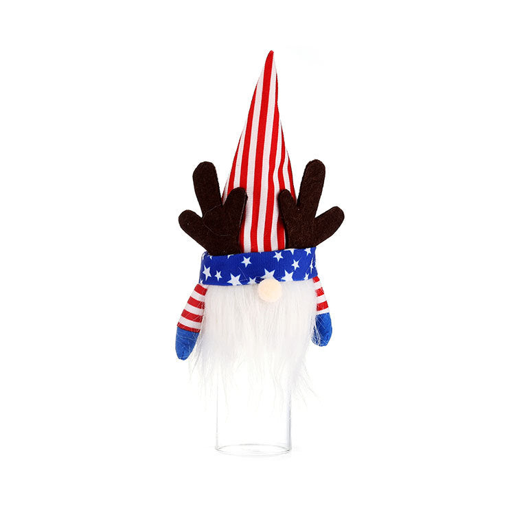 American Independence Day National Day Lighting Faceless Old Man Plush Dwarf Cross-border Rudolph Decorations Children's Gifts - Xvogue