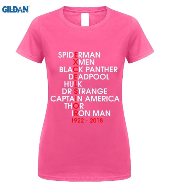 MARVEL STAN LEE Personality Printed Men T-shirt - Xvogue