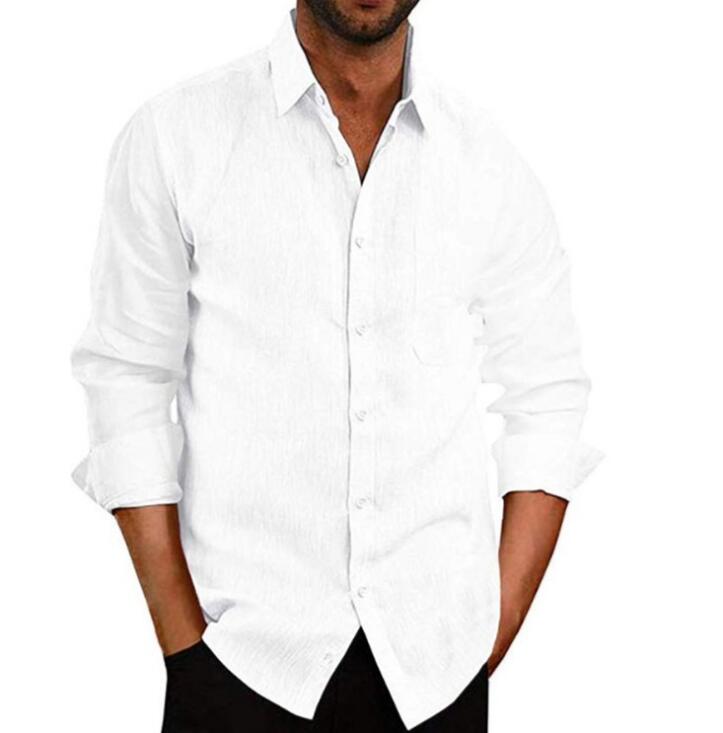 Short Sleeve Shirt Men Lapel Neck Button Pockets Solid Male Blouse Tops Men Brand Clothes - Xvogue