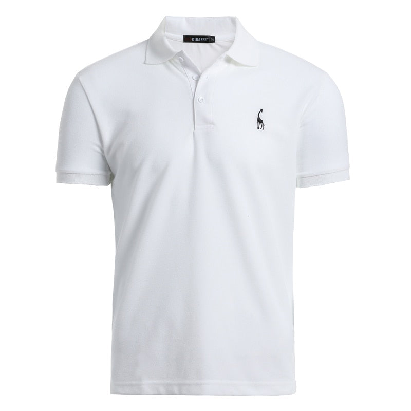 Man Polo Shirt Mens Casual Deer Embroidery Cotton Polo shirt Men Short Sleeve High Quantity polo men - Xvogue