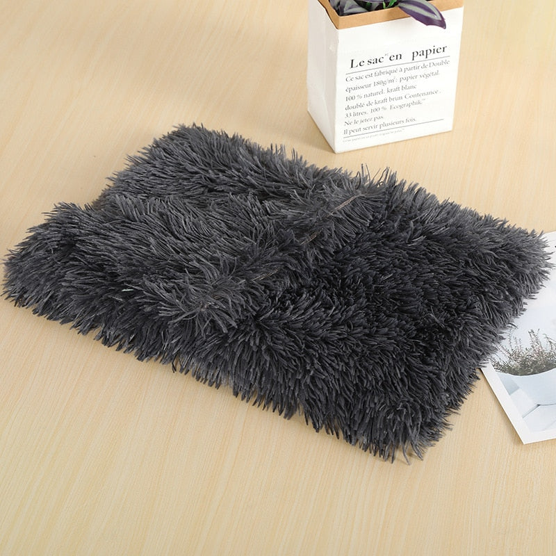 Fluffy Plush Dog & Cats Blanket | Pet Sleeping Mat Cushion Mattress Extra Soft Warm | Blankets for Small Medium Large Dogs & Cats - Xvogue