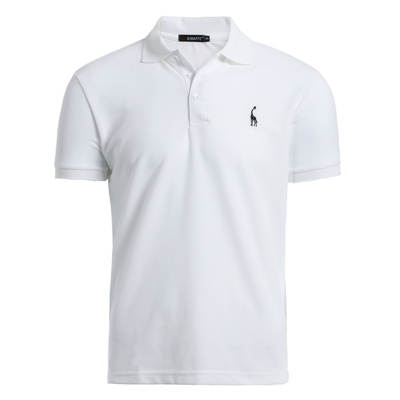 Man Polo Shirt Mens Casual Deer Embroidery Cotton Polo shirt Men Short Sleeve High Quantity polo men - Xvogue