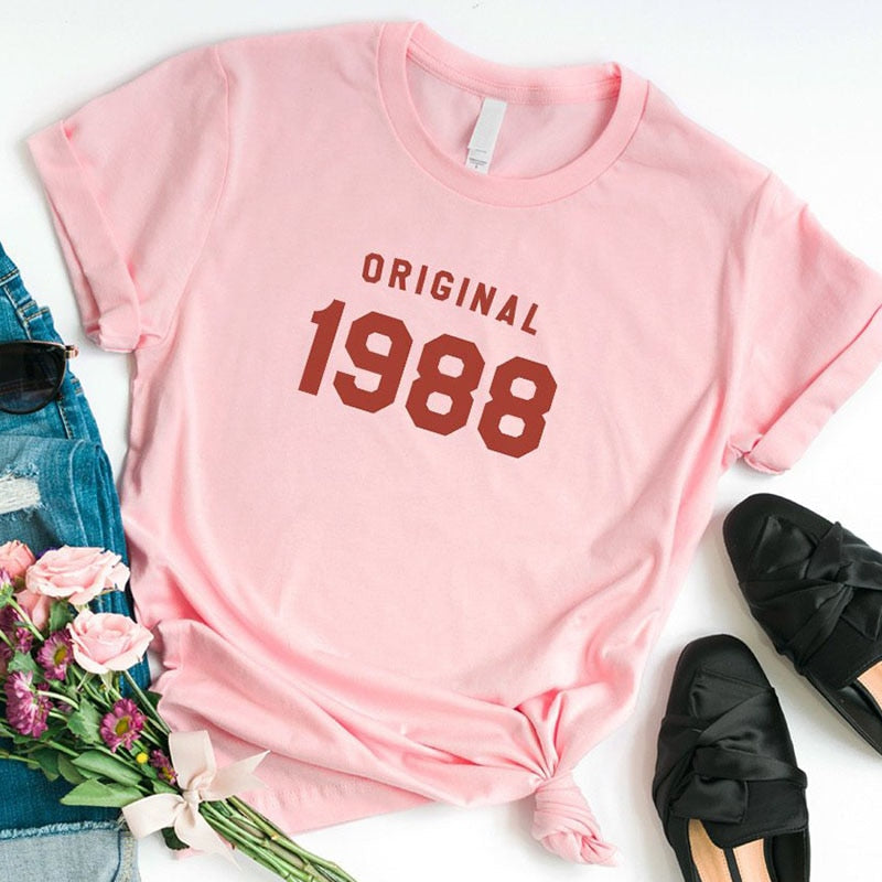 36th Birthday Summer Fashion T-shirt | Gifts for Her | 1988 Birthday Shirt T-shirts - Xvogue