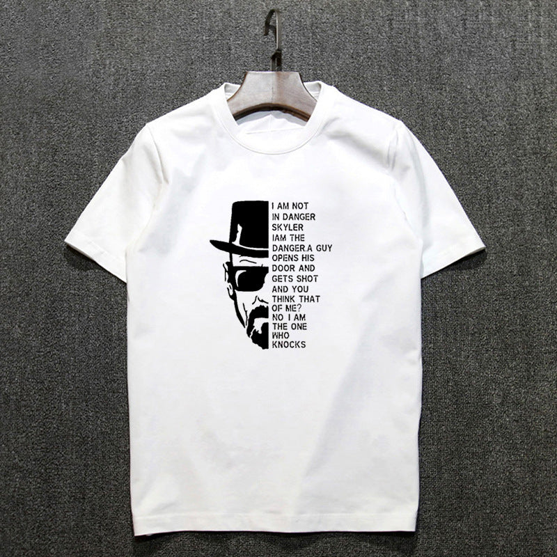 Top quality COTTON Neck Breaking Bad Men T Shirt Short Sleeve Heisenberg Print T Shirt For Men - Xvogue