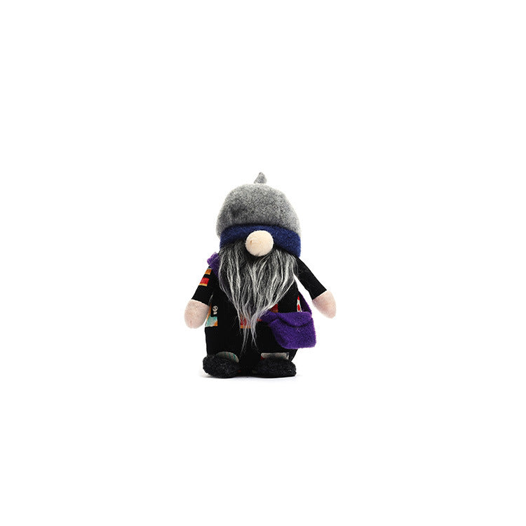 New school season dwarf Rudolph back school bag faceless dwarf doll college kindergarten decorations - Xvogue