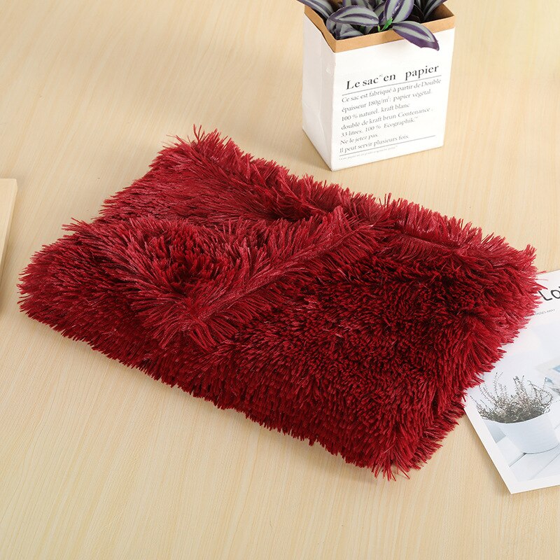 Fluffy Plush Dog & Cats Blanket | Pet Sleeping Mat Cushion Mattress Extra Soft Warm | Blankets for Small Medium Large Dogs & Cats - Xvogue