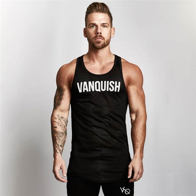 Summer Fitness Men Tank Top Mens Bodybuilding Stringers Tank Tops Singlet Brand Clothing men Sleeveless Shirt - Xvogue