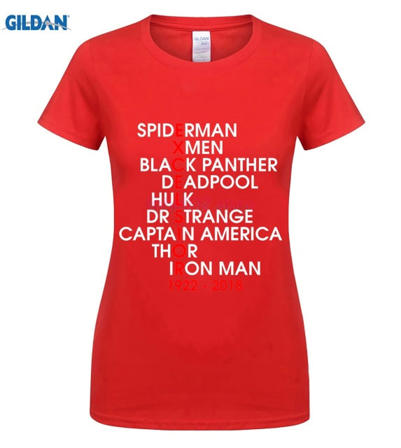 MARVEL STAN LEE Personality Printed Men T-shirt - Xvogue