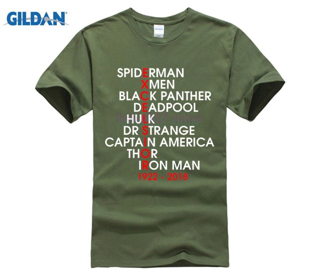 MARVEL STAN LEE Personality Printed Men T-shirt - Xvogue