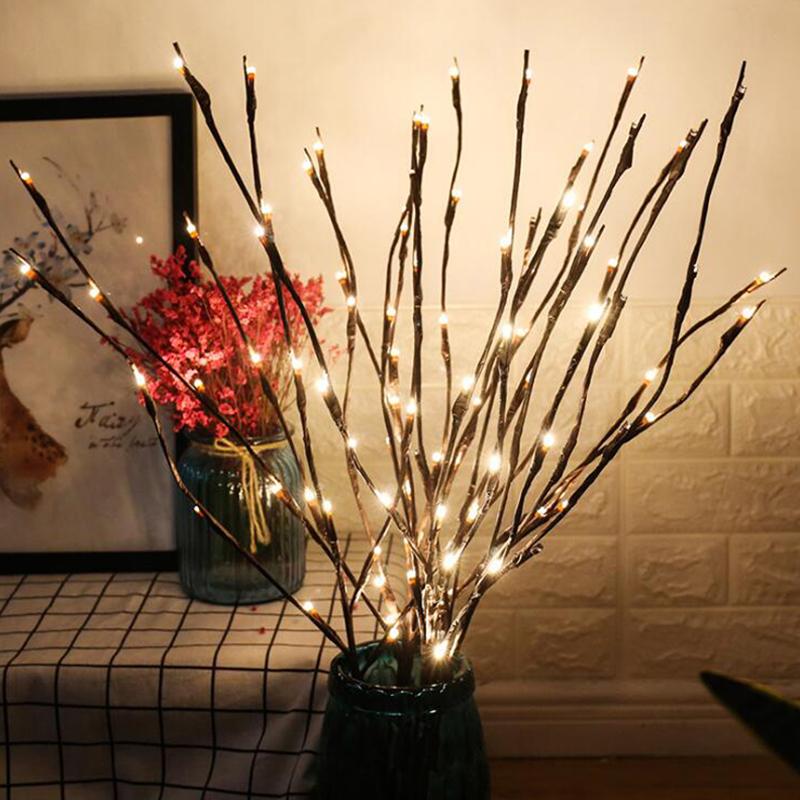 LED Willow Branch Lamp Floral Lights 20 Bulbs | Christmas Party Garden Decor Christmas Birthday Gift - Xvogue