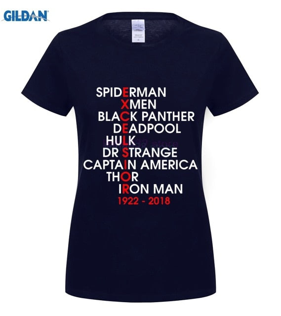 MARVEL STAN LEE Personality Printed Men T-shirt - Xvogue