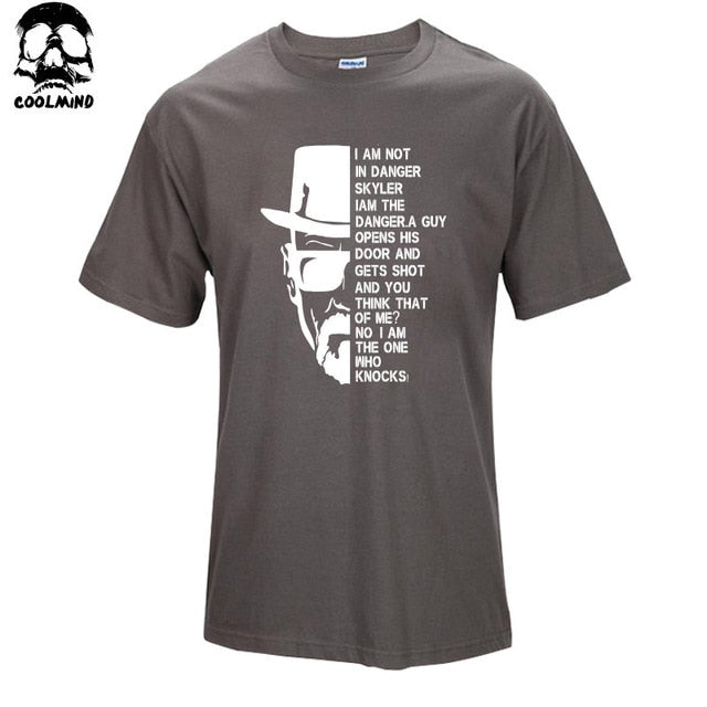 Top quality COTTON Neck Breaking Bad Men T Shirt Short Sleeve Heisenberg Print T Shirt For Men - Xvogue