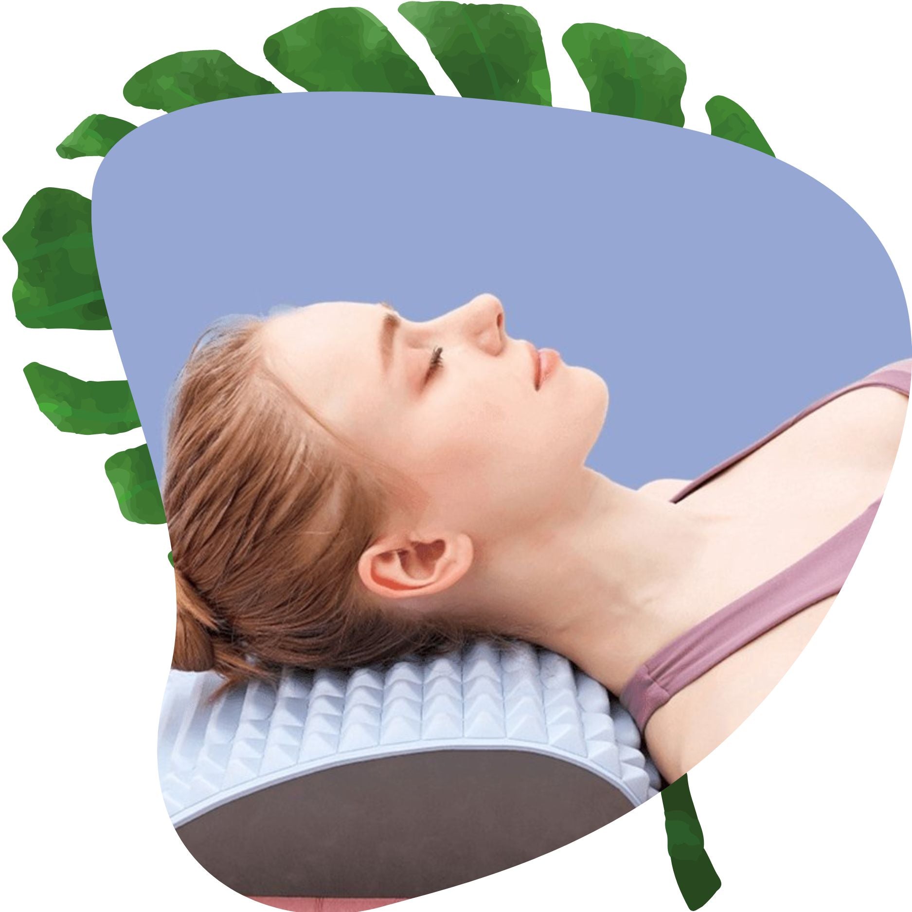 Neck & Back Stretcher - Lower Back Pain Massager Pillow for Lumbar Support and Spine Alignment 3X - Xvogue