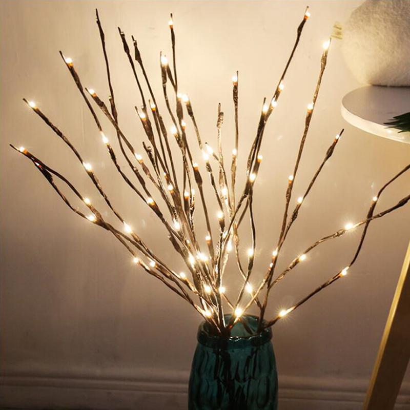 LED Willow Branch Lamp Floral Lights 20 Bulbs | Christmas Party Garden Decor Christmas Birthday Gift - Xvogue
