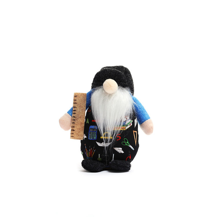 New school dwarf Rudolph faceless doll round hat dwarf doll college kindergarten decorations - Xvogue
