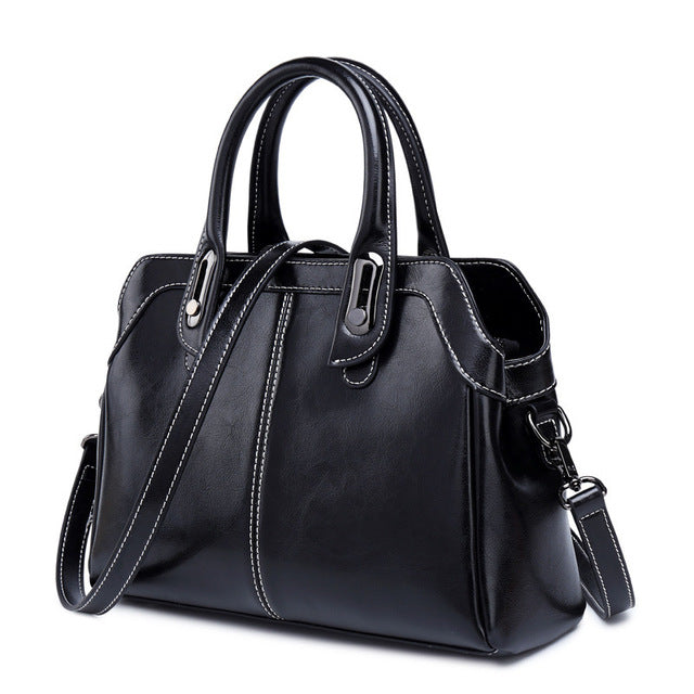 Leather Luxury Handbag | Shoulder Bag For Women | Vintage Business Genuine Leather Hand Bag - Xvogue