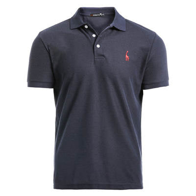 Man Polo Shirt Mens Casual Deer Embroidery Cotton Polo shirt Men Short Sleeve High Quantity polo men - Xvogue