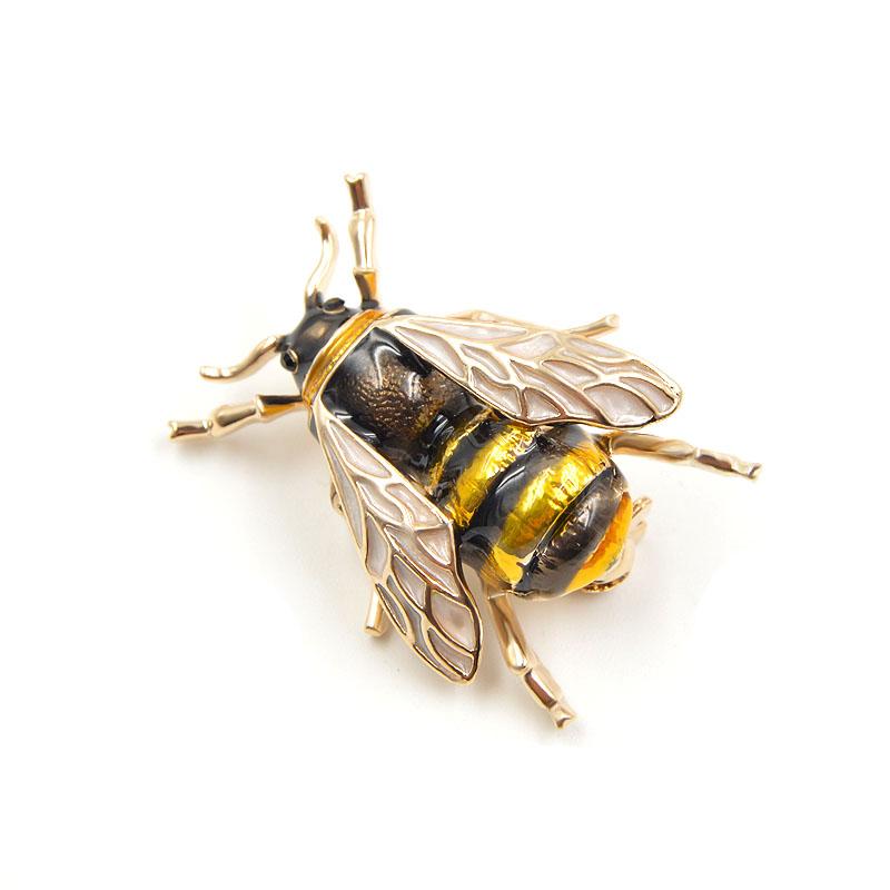 Enamel Bee Brooches Unisex Pin Jewelry - Xvogue