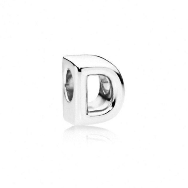 Initial alphabet letter A-Z loose bead Fits Pandora charms silver - Xvogue