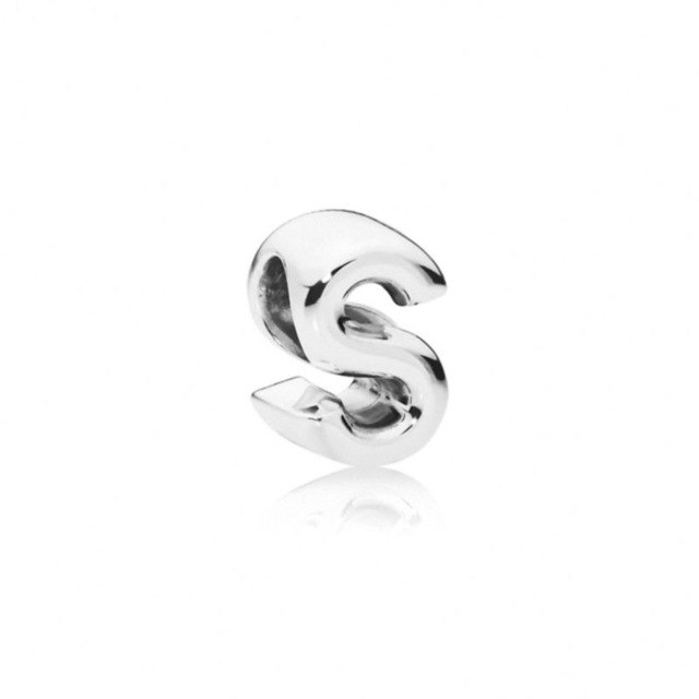 Initial alphabet letter A-Z loose bead Fits Pandora charms silver - Xvogue