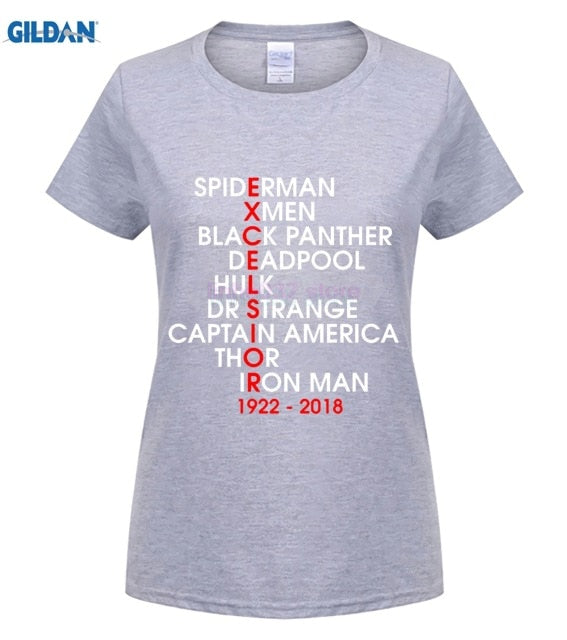 MARVEL STAN LEE Personality Printed Men T-shirt - Xvogue