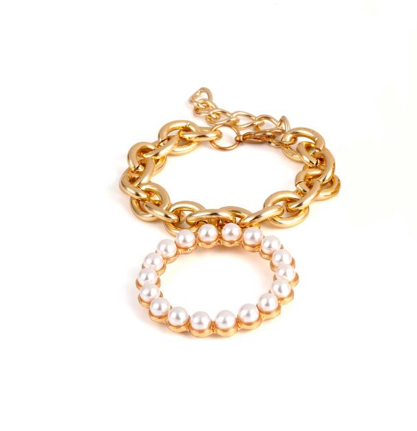 Exaggerated Charm Pearl Crab Pendant Bracelet | Cuff Bracelets Bangles Female Gifts - Xvogue