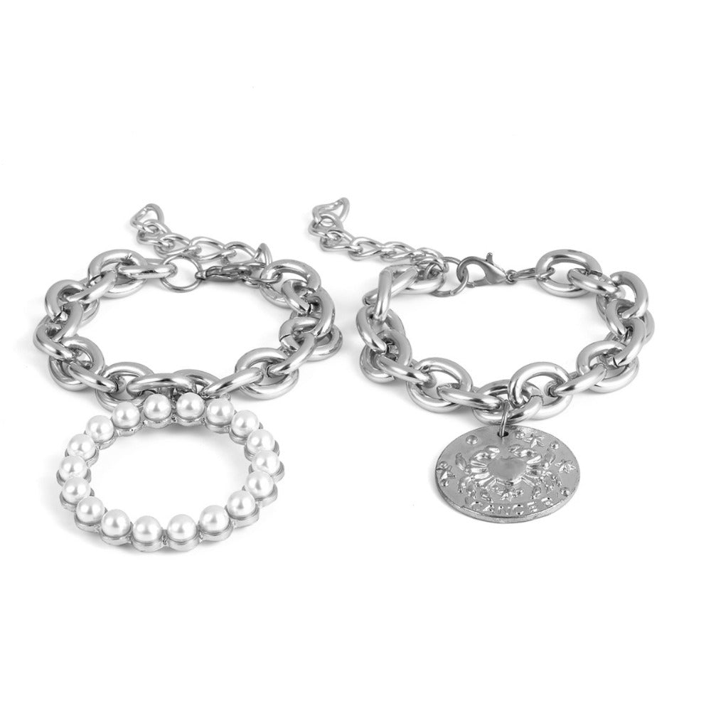 Exaggerated Charm Pearl Crab Pendant Bracelet | Cuff Bracelets Bangles Female Gifts - Xvogue