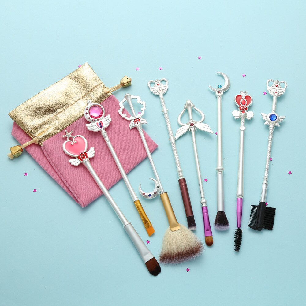 8 Sailor Moon Makeup Brushes | Birthday Holiday Gifts - Xvogue