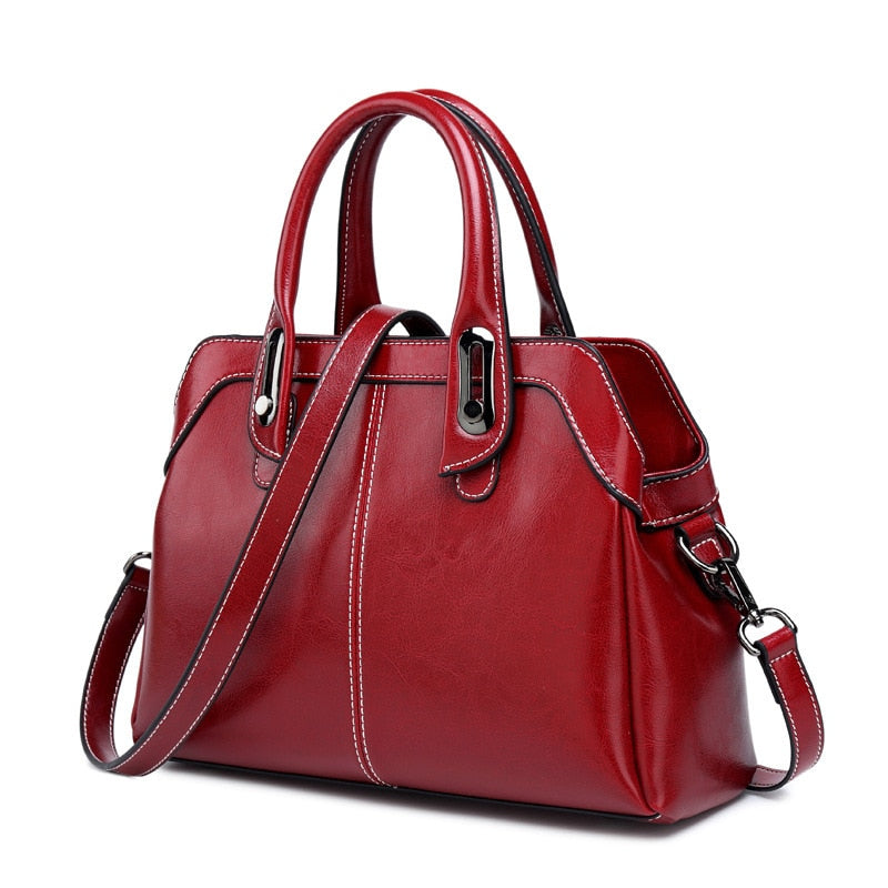 Leather Luxury Handbag | Shoulder Bag For Women | Vintage Business Genuine Leather Hand Bag - Xvogue