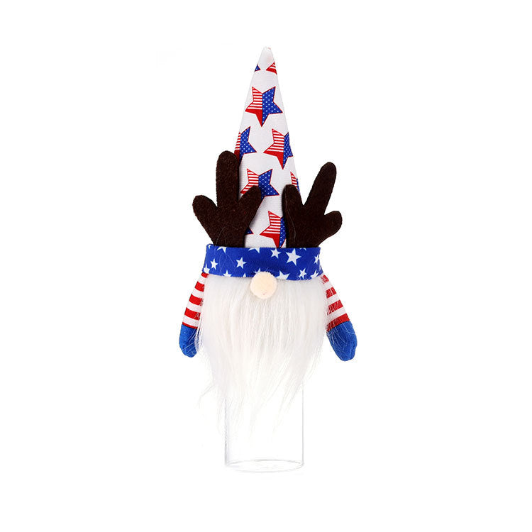 American Independence Day National Day Lighting Faceless Old Man Plush Dwarf Cross-border Rudolph Decorations Children's Gifts - Xvogue