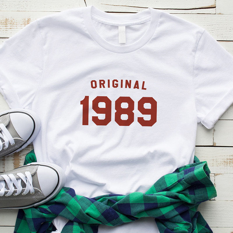 35th Birthday Shirt Summer Fashion T-shirt | 1989 Birthday T-shirts Mom Life Tops - Xvogue